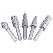 Набір з 5 борфрез шарошок фрез по дереву для дрилі , сталь