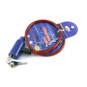 Велозамок з ключем, велосипедний замок, трос 6мм 60см для велосипеда