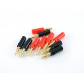 10x Штекер акустичний вилка банан затискної 4мм на кабель