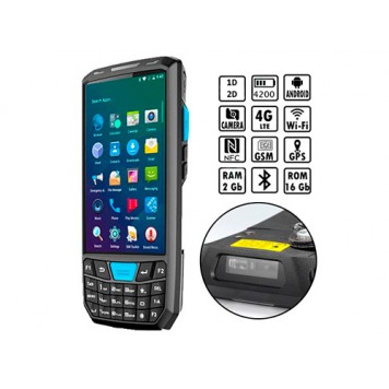 Термінал збору даних 2D ТСД 035 4.5 'Helio A22 2/16Гб 4G Android Newland + док-станція