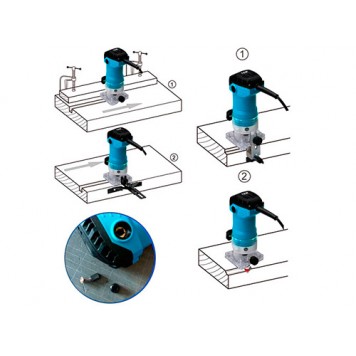 Варианты применения фрезера вдоль кромки заготовки-1