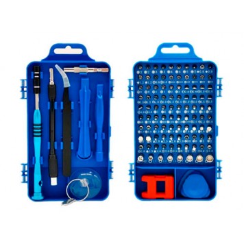 Набор инструментов 110в1 для ремонта электроники, отвертка с 98 битами