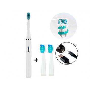 Звукова електрична зубна щітка таймер SEAGO SG-551 E3, 3 насадки