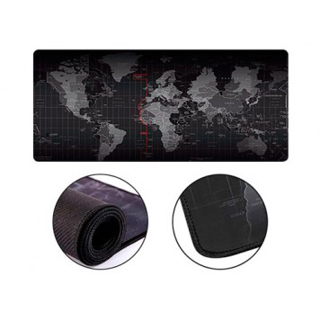 Ігрова поверхня, великий килимок для мишки ігровий 70х30см Карта Світу
