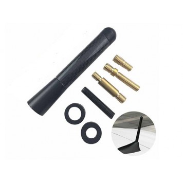 Антенна автомобильная радио AM FM карбоновая универсальная 8см