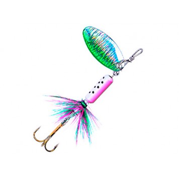 Блесна вертушка вращающаяся 4г цветная блестящая 3 крючка