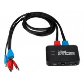 2-портовий KVM-свіч, перемикач USB, 2xHDMI, 4K 60Гц