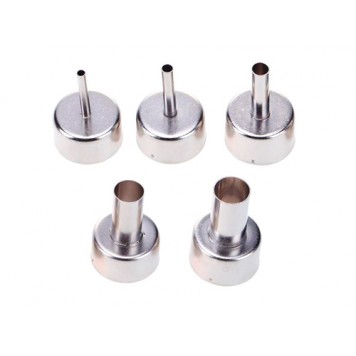 Насадка трубчатая для термофена 3-12мм сопло, термо фена, набор 5 шт