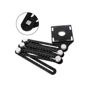 Малка складається з 6 - ти лінійок з фіксаторами і накладки - шаблону-1