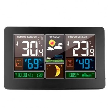 Метеостанція з барометром і РК, бездротовий виносний датчик, FJ3378, USB