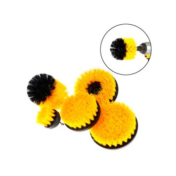 Набор из 5 щеток-насадок на шуруповерт дрель для чистки автомобиля