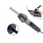 Термофен паяльный портативный Pigong 8858-1, 1.3" ЖК + подставка, термо фен