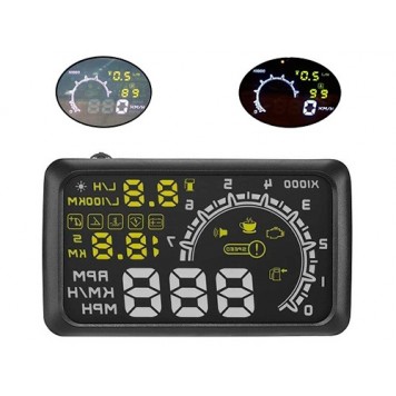 Проектор приладової панелі на лобове скло OBD2 HUD 5.5"