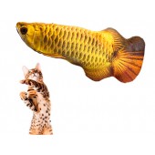 М'яка іграшка риба Арована 19см для кішок кота з котячою м'ятою