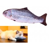 М'яка іграшка риба Форель 40см для кішок кота з котячою м'ятою