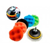 Набор из 6 насадок на дрель 7.5см для полировки авто + шлифовальный диск