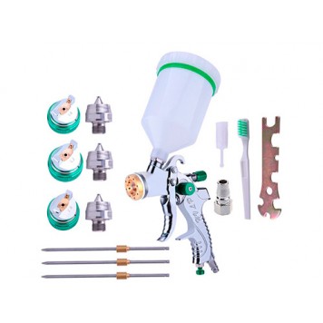 Фарбопульт фарборозпилювач HVLP 600мл 1.4/1.7/2.0мм TE2008