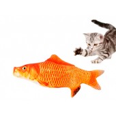 М'яка іграшка риба Червоний короп 21см для кішок кота з котячою м'ятою