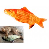 М'яка іграшка риба Червоний короп 40см для кішок кота з котячою м'ятою