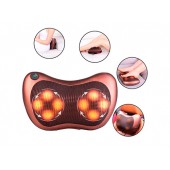 Масажна подушка автомобільна з ІЧ-підігрівом, 1 режим, масажер Шіацу