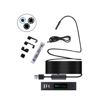 Бороскоп ендоскоп Wi-Fi USB камера 1600x1200 8мм кабель 10м Android Windows