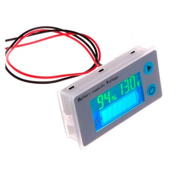 Індикатор заряду акумулятора % вольтметр 9-100В Li-ion LiFePO4 Pb