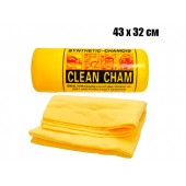 Ганчірка серветка в тубі для автомобіля 43х32см синтетична Clean Cham