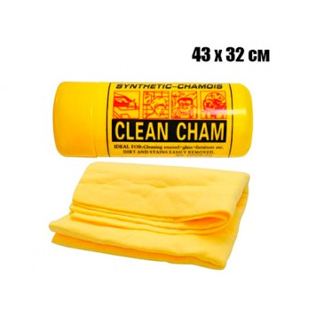 Ганчірка серветка в тубі для автомобіля 43х32см синтетична Clean Cham