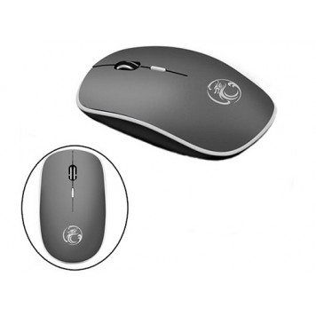 Беспроводная мышь мышка тихая плоская 1600dpi iMice G-1600, серая