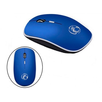 Беспроводная мышь мышка тихая плоская 1600dpi iMice G-1600, синяя