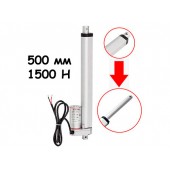 Лінійний привід Актуатор штоковий 500мм 1500Н 4мм / c XYDHB12