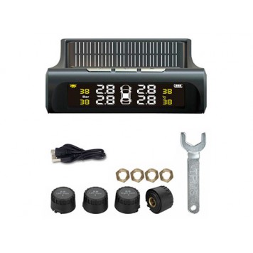 Комплект поставки системи контролю тиску в шинах TPMS РК TY02 - W з зовнішніми датчиками-1