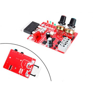 На контроллере размещены регуляторы времени импульса и мощности-1