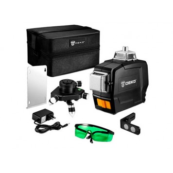 Комплект поставки лазерного нівеліру Deko DKLL12PB1-1