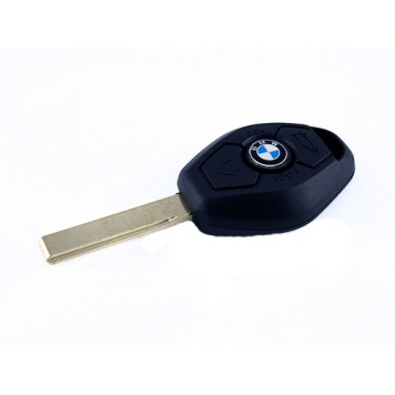 Ключ зажигания, заготовка корпус под чип, 3 кнопки, BMW, HU92