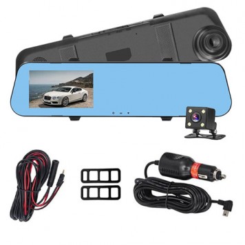 Комплект поставки автомобільного відеореєстратора в вигляді дзеркала заднього виду-1