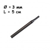 Фреза кінцева з металу 3x50x4мм HRC50 твердосплавне свердло MZG