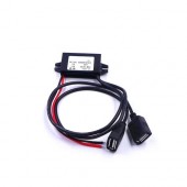 Перетворювач напруги 12В-5В 3А 2xUSB, прихована проводка авто