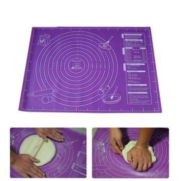 Килимок кондитерський силіконовий для розкочування тіста з розміткою 60х45см