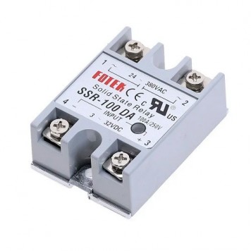 Однофазне твердотіле реле SSR-100DA 100A DC-AC