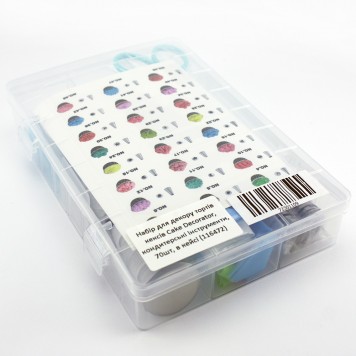 Набір для декору тортів кексів, кондитерські інструменти, 70 шт в упаковці-1