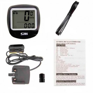 Изображение комплекта поставки велокомпьютера SunDing SD-568AE-1