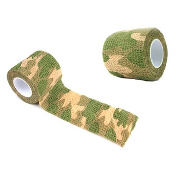 Камуфляжна стрічка із забарвленням болото змотана в котушку-1