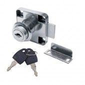 Замок врізний для меблів, ящиків, 29мм, нікельований