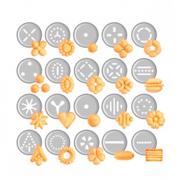 Насадки для тіста з набору і форма печива-1