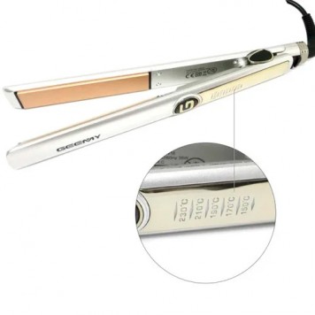 Праска вирівнювач щипці для волосся плойка кераміка 150-230 ° C Geemy GM - 416