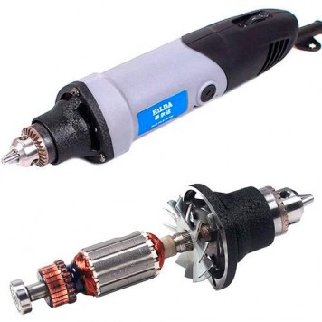 Ротор коллекторного электродвигателя мини-дрели Hilda MD400 JD3321C-1