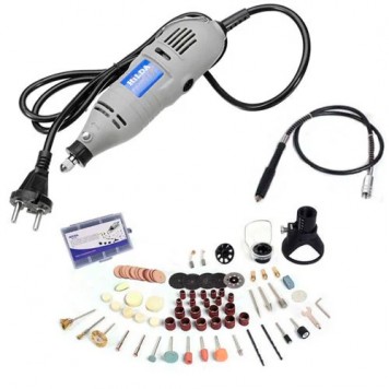 Дремель мини дрель бормашина 150Вт 220В Hilda MD150 JD3323C с аксессуарами