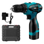 Шуруповерт аккумуляторный дрель Hilda 16.8В Li-ion 1350об 35Н/м, в кейсе