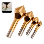 Набір з 4 зенковок конічних з поперечним отвором 2 / 5-15 / 20мм HSS